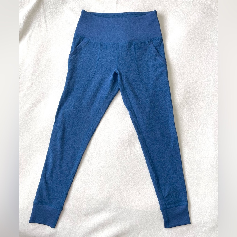 Zella Women’s Heather Blue Athletic Slim Leggings Jogger Yoga Pants